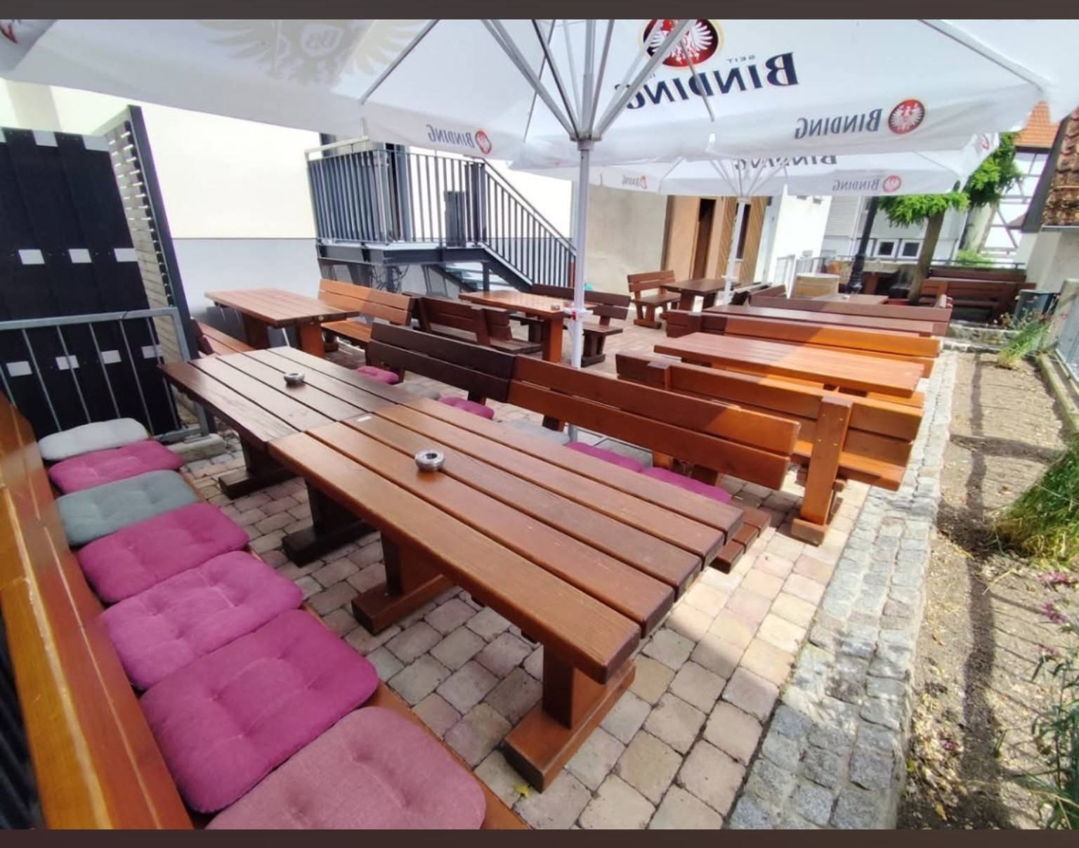 Biergarten im Gasthaus Krone